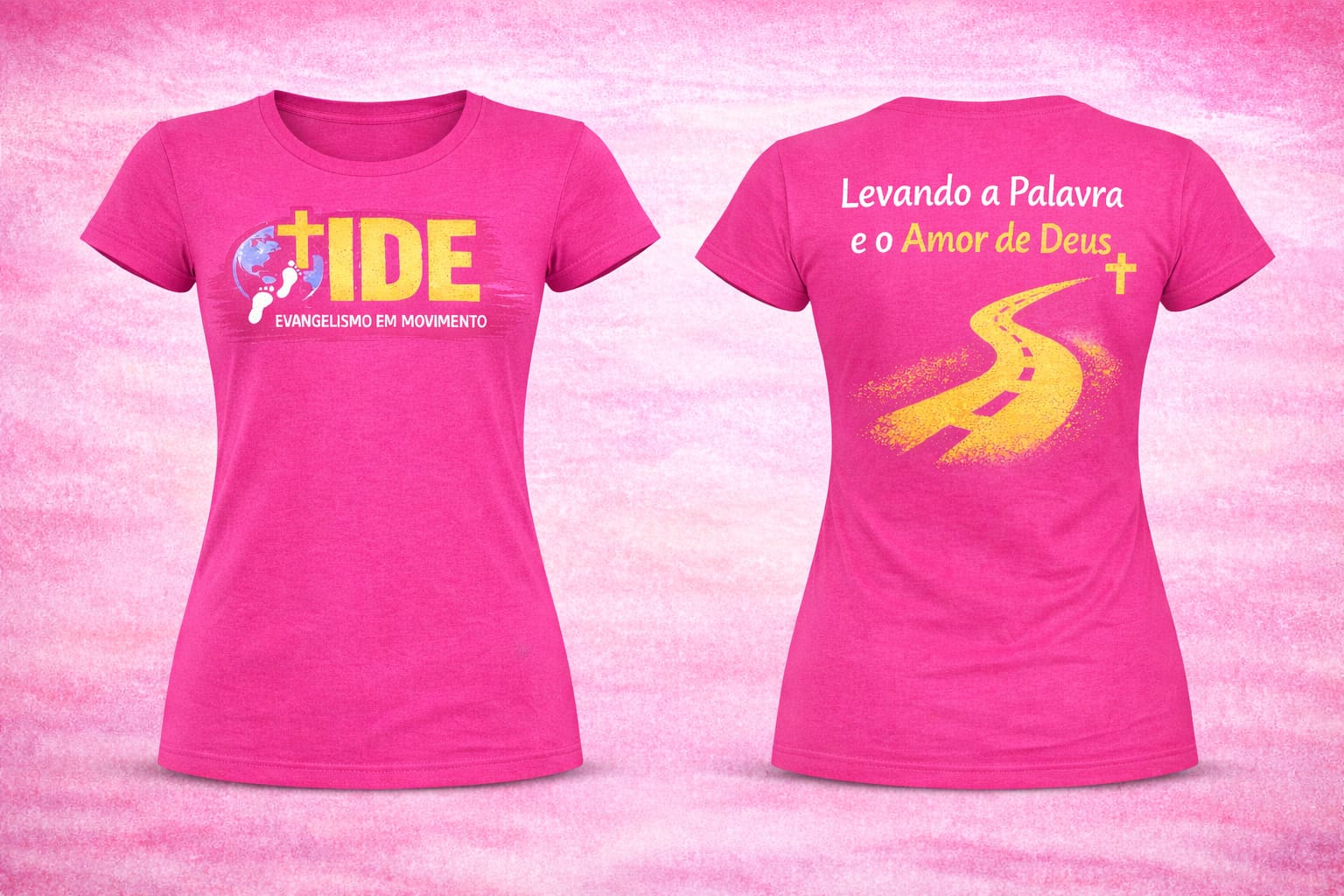 Camiseta Rosa Projeto IDE